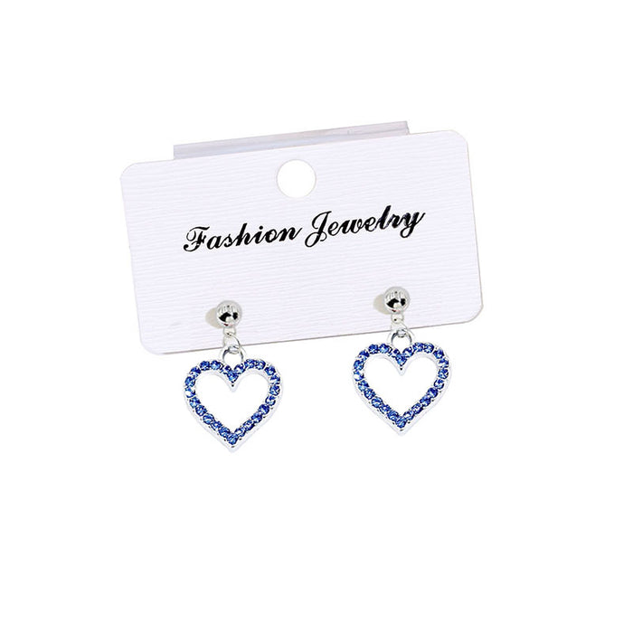 Wholesale Alloy Openwork Heart Earrings