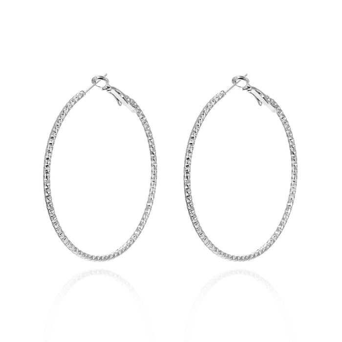 Wholesale design sense fashion thin ring earrings exaggerated large ring geometric earrings