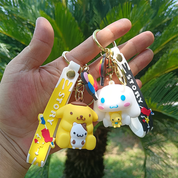 Wholesale Cute Cartoon Doll PVC Keychains JDC-KC-YiChang016