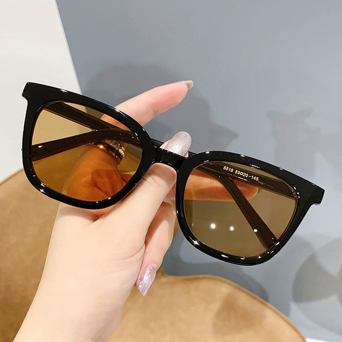 Wholesale black frame tan sunglasses men's  brand eyes driving sunglasses women's anti-ultraviolet