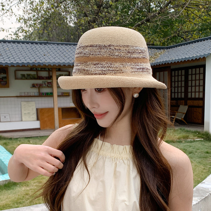 Wholesale  Women's Fashionable Elegant Face Outdoor Travel Sunshade Breathable Hat