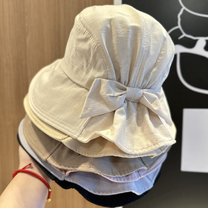 Wholesale Bow shaped sun protection fisherman hat, new travel basin hat