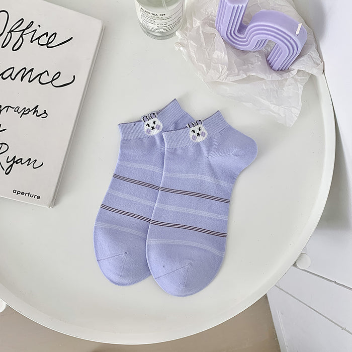 Wholesale Thin socks, boat socks, cartoon cute invisible socks, boneless socks, college style shallow mouth socks