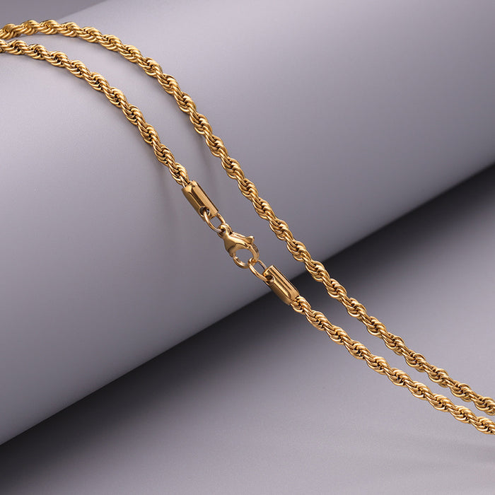 Wholesale Men's Necklaces Collarbone Chains Gold Hip Hop Accessories JDC-NE-RX001