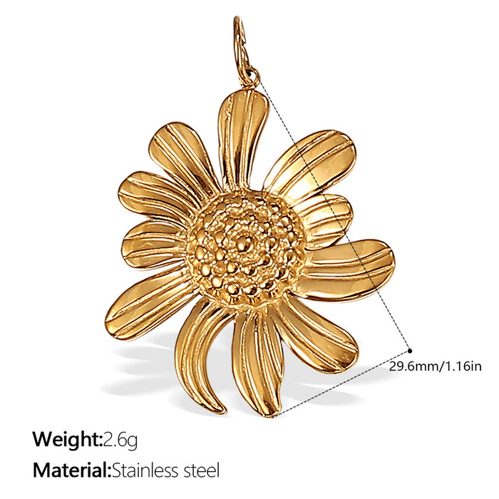 Wholesale DIY Stainless Steel Gold-Plated Necklace Pendant