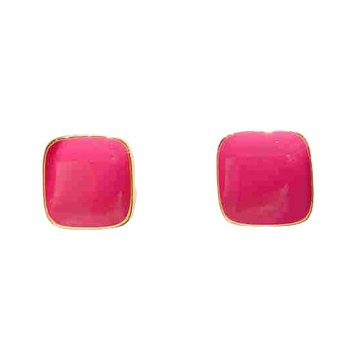 Wholesale Rose Pink Flower Earrings Sweet Elegant Earrings