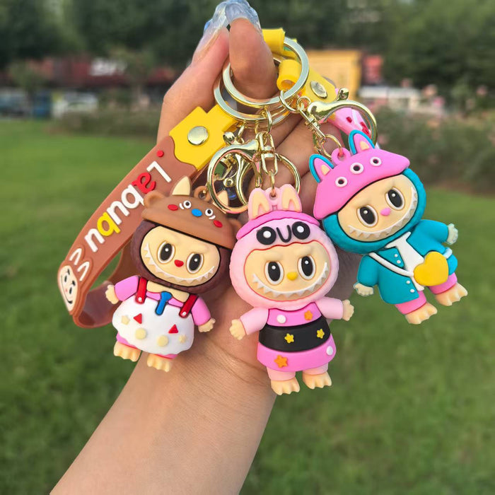 Wholesale Couple keychain little sheep pendant doll cute bag pendant