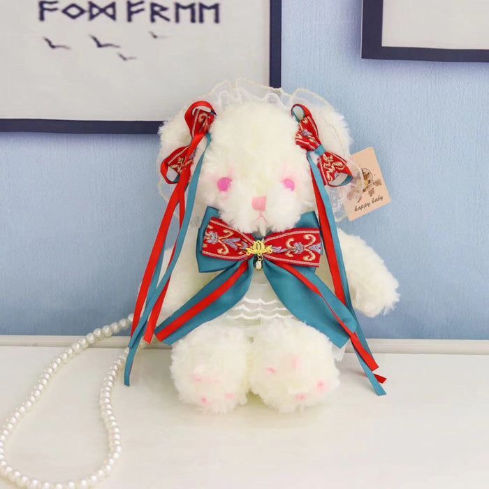 Wholesale Cute  plush toy Lolita hand-made bear bag
