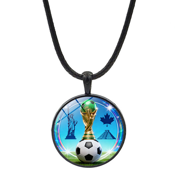 Wholesale World Cup Football Necklace Accessories