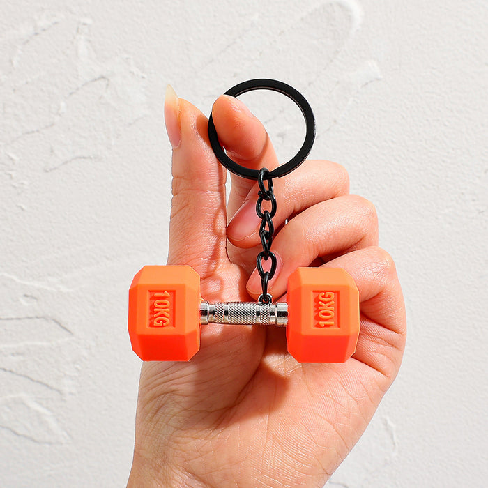 Wholesale Creative Mini Dumbbell Keychain