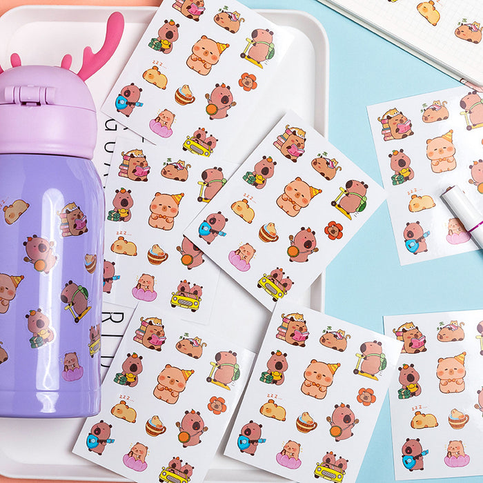 Wholesale Cartoon cute daily necessities stickers for children and girls creative notebook decoration material stickers