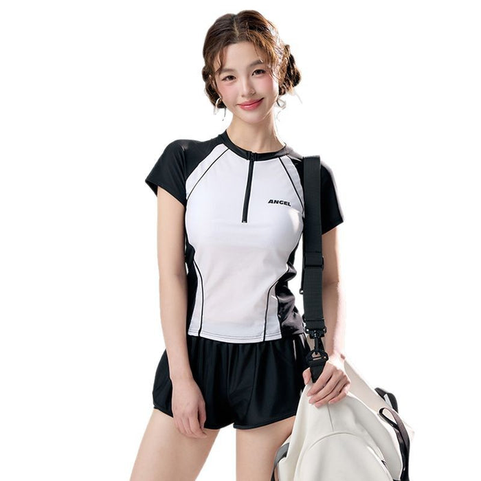 Wholesale Wholesale of women's two-piece polyester swimsuits with separate swimsuits