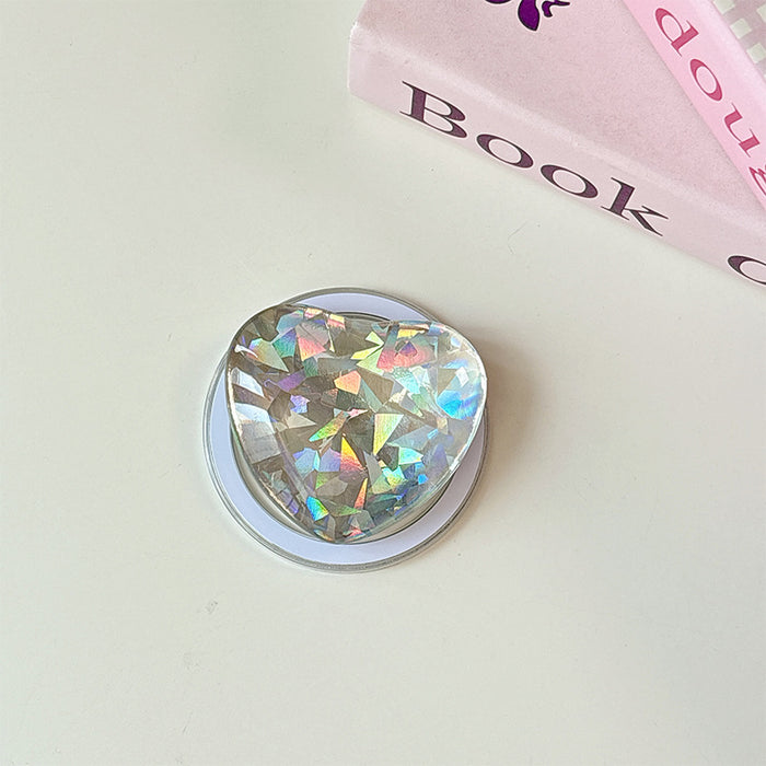 Wholesale Glass Heart-Shaped Phone Airbag Stand