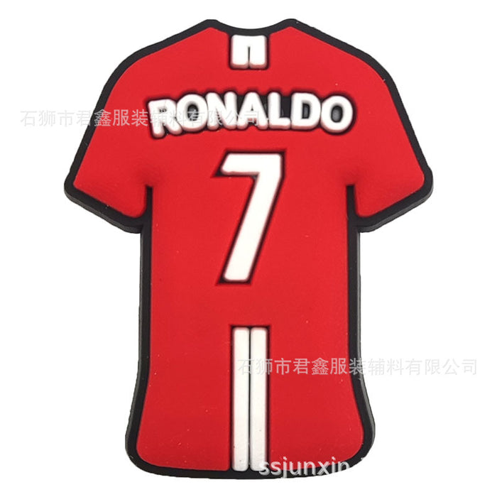 Wholesale 50pcs Football team standard Jersey Shoes Charms