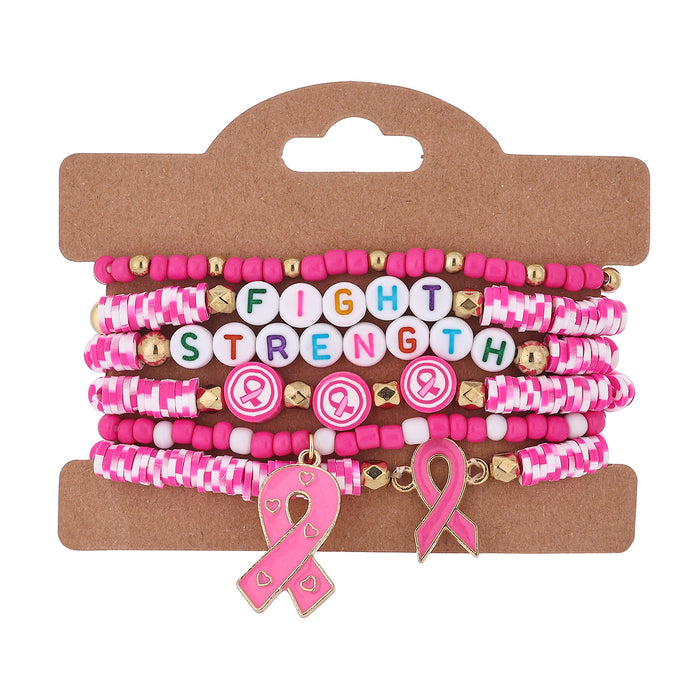 Wholesale Red ribbon-shaped pendant accessory with 18. 5cm bracelet