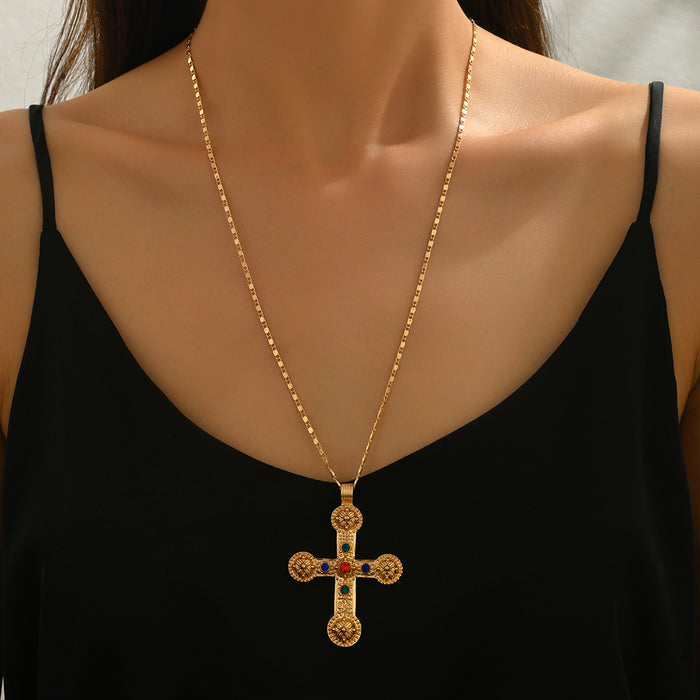 Wholesale Jewelry Personalized Diamond Cross Pendant Necklace