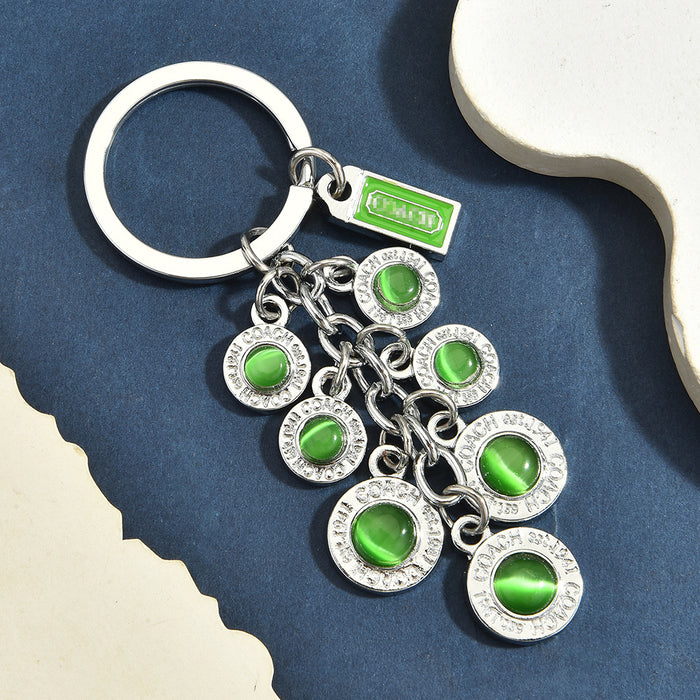 Wholesale Trendy Multi Pendant Aluminum Alloy Keychain Beach Vacation Cute Cartoon Theme Bag Charm