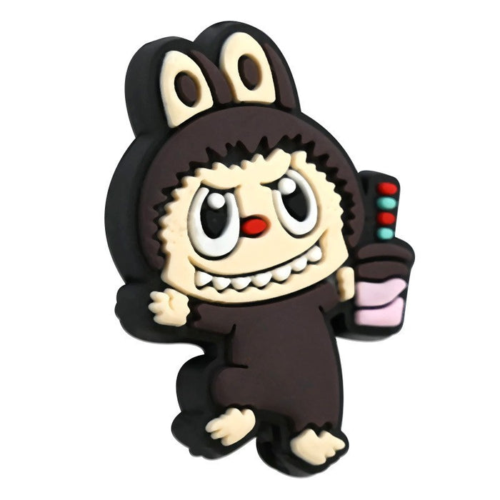 Wholesale beaded soft rubber beads diy material beaded pen accessories loose beads perforated handmade bracelet scorched beads