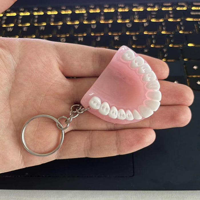 Wholesale Mini Resin Tooth Keychain JDC-KC-KangX002