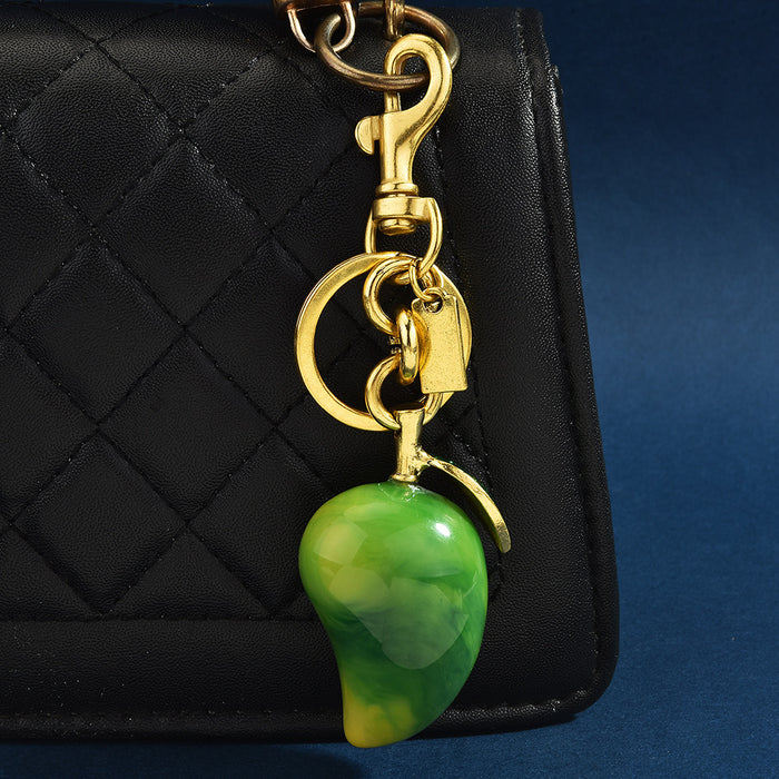 Wholesale Mango keychain fruit pendant bag pendant creative keychain