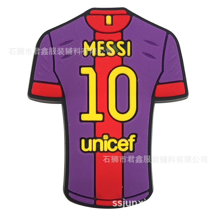 Wholesale 50pcs Football team standard Jersey Shoes Charms