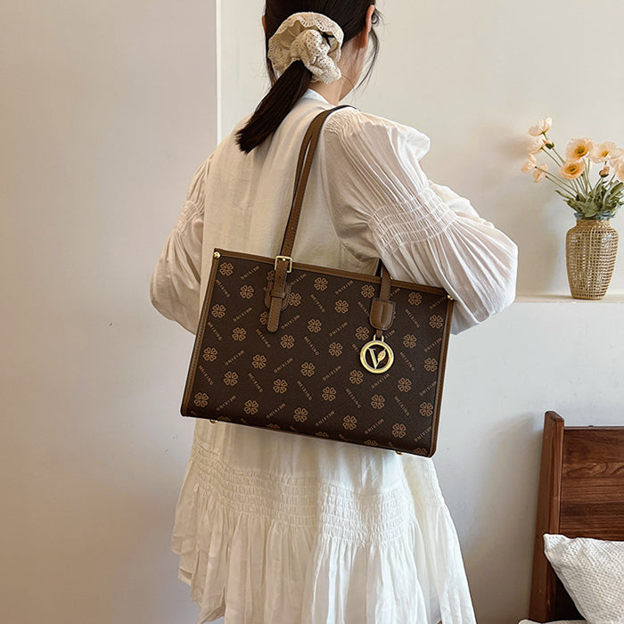 Wholesale Women's Bags Stylish Printed Letters Textured Hand-held Tote Bags for Women JDC-SD-CB024