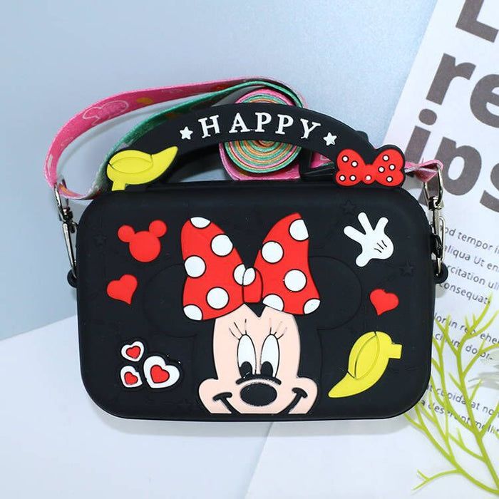 Wholesale Cute Silicone Crossbody Bag Cartoon Design Macaron Color Coin Purse MOQ≥10