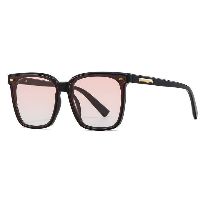 Wholesale Sunscreen ink women's high-end feel large square round face polarized sunglasses driving glasses