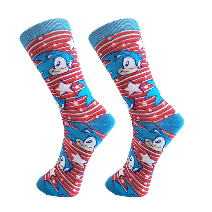 Wholesale Animal Series Cartoon Men's Middle Socks JDC-SK-YiYan079