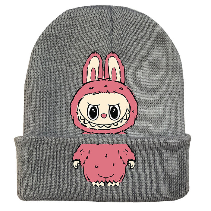 Wholesale   knitted hat autumn and winter new wool hat adult outdoor warm hat cross-border cartoon cold hat