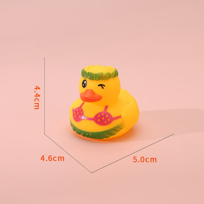 Wholesale Christmas Antlers Small Yellow Duck