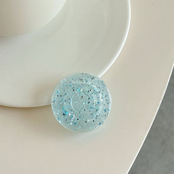 Wholesale Glitter Solid Color Creative Phone Stand Sticker Accessory