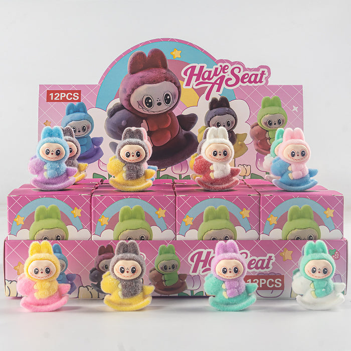 Wholesale Crown flocking ornaments doll children' s toy blind box