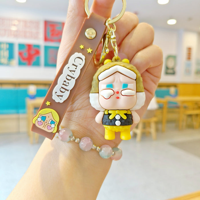 Wholesale Tears Doll Cartoon Keychain Cute Doll Children' s School Bag Pendant Car Keychain Doll Machine Small Gift