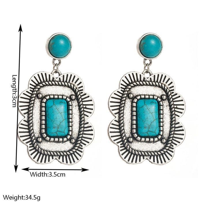 Wholesale Vintage Turquoise Statement Earrings