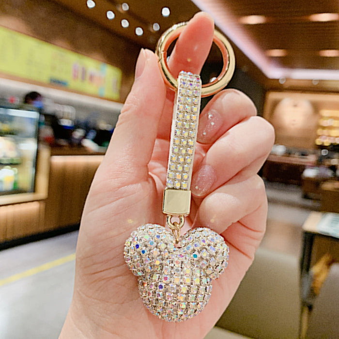 Wholesale Diamond-encrusted Crystal Car Key Ring Pendant Jewelry Pendant