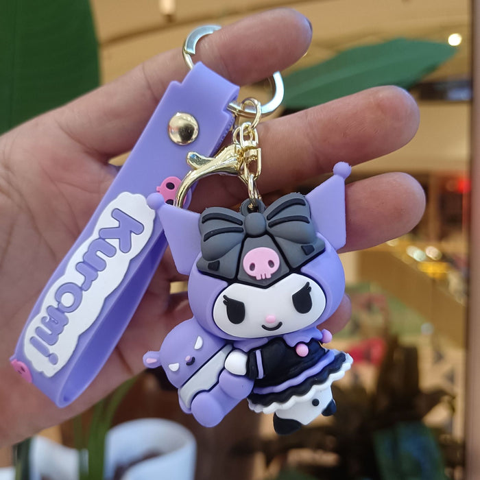 Wholesale Cartoon Silicone Doll Keychain JDC-KC-KuangK030