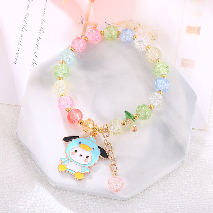 Wholesale Children' s popcorn bracelet beaded bracelet crystal cute cartoon