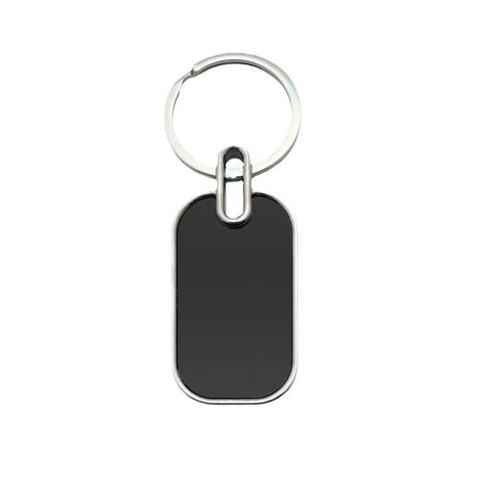 Wholesale Blank double-sided engraved laser engraved metal keychain