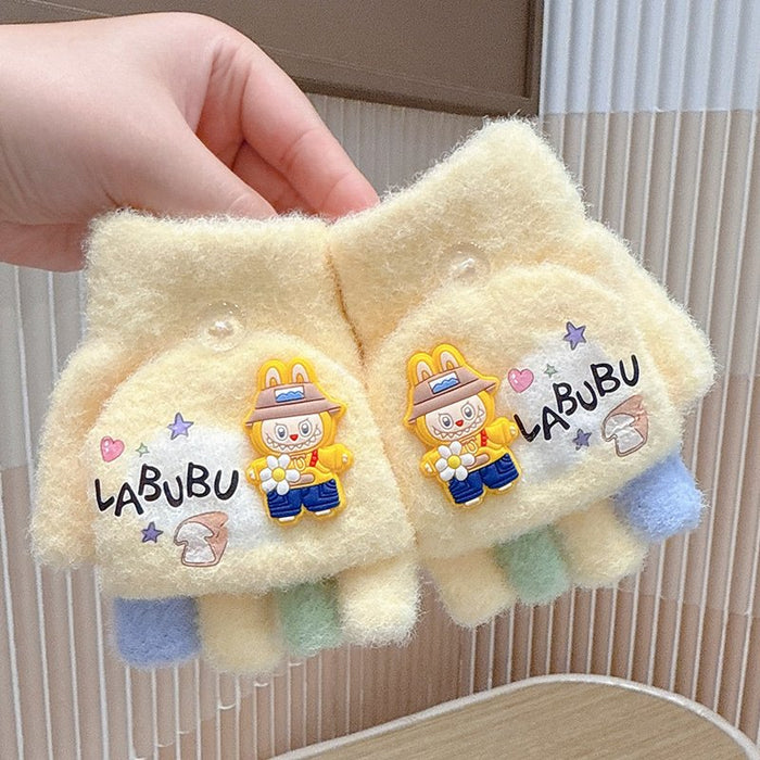 Wholesale Cute children' s winter thickened warm gloves