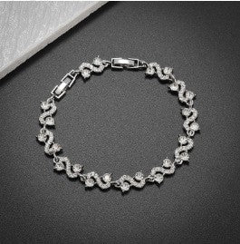 Wholesale Alloy Zirconia Bracelet Available in Various Colors
