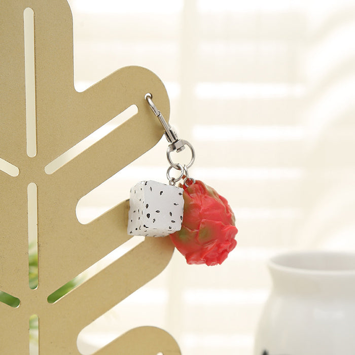 Wholesale Fruity PVC Keychain Chic Decorative Accessory for Bag Charm or Gift MOQ≥2