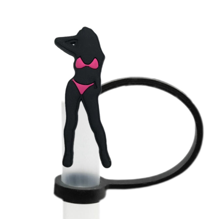 Wholesale Straw cap, food grade silicone straw cap, 8/10mm dust cap, cartoon straw plug