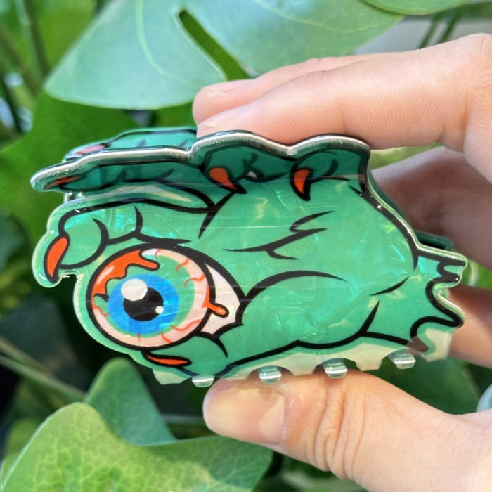 Wholesale Personalized  clip creative pumpkin ghost hair clip green skull claw ponytail clip holiday party shark clip