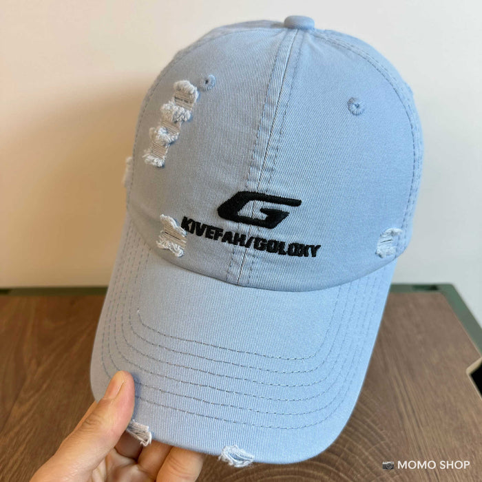 Wholesale Old street hole hip-hop baseball cap embroidered duckbill cap