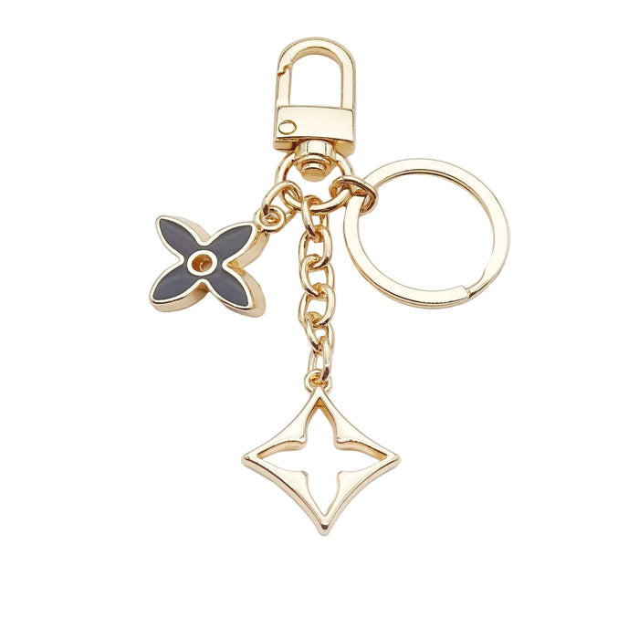 Wholesale Four-leaf clover bag charm metal keychain