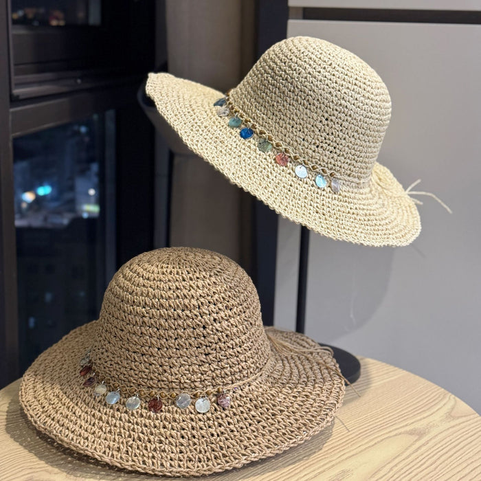 Wholesale Fisherman Hat Women's Summer Large Brim Sun Hat Sun Protection Straw Hat