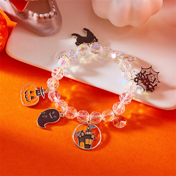 Wholesale  Acrylic Bracelet Set  Bracelet Cartoon Ghost Pumpkin Bracelet Horror Dress up Accessories