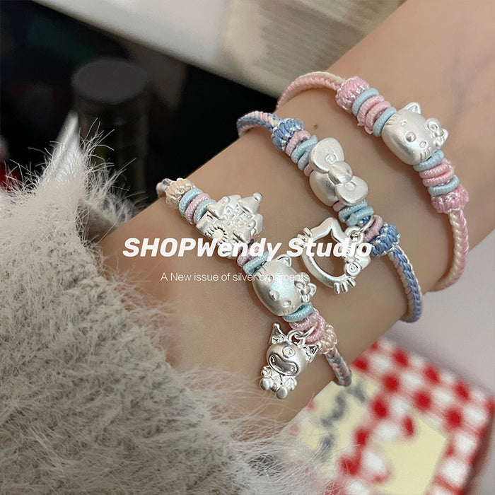 Wholesale Princess Cartoon Girlfriend Style Woven Sweet Hand Rope