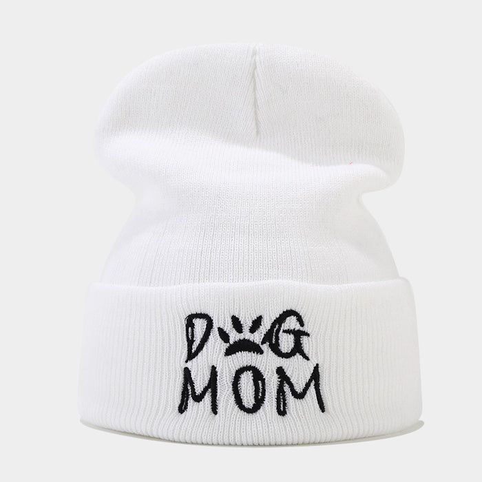 Wholesale Letter Embroidery Acrylic Warm Knitted Hat JDC-FH-LvYi052